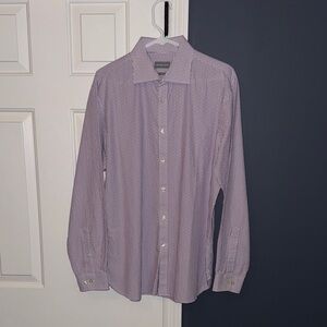 Michael Kors Men's Lavender Striped Dress Shirt
